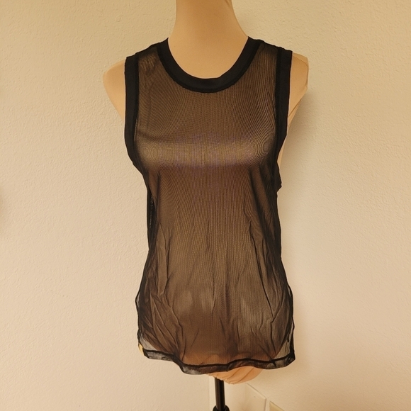 Monreal London Black Sheer Top - Picture 1 of 4